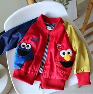 Elmo & Cookie Monster Kids Jacket: Size: 4 Year Old